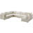Ensoll Velvet U-Shaped Sectional Reversible-649899247