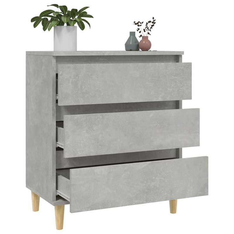 Caraban 60cm Sideboard, Light Grey/Oak