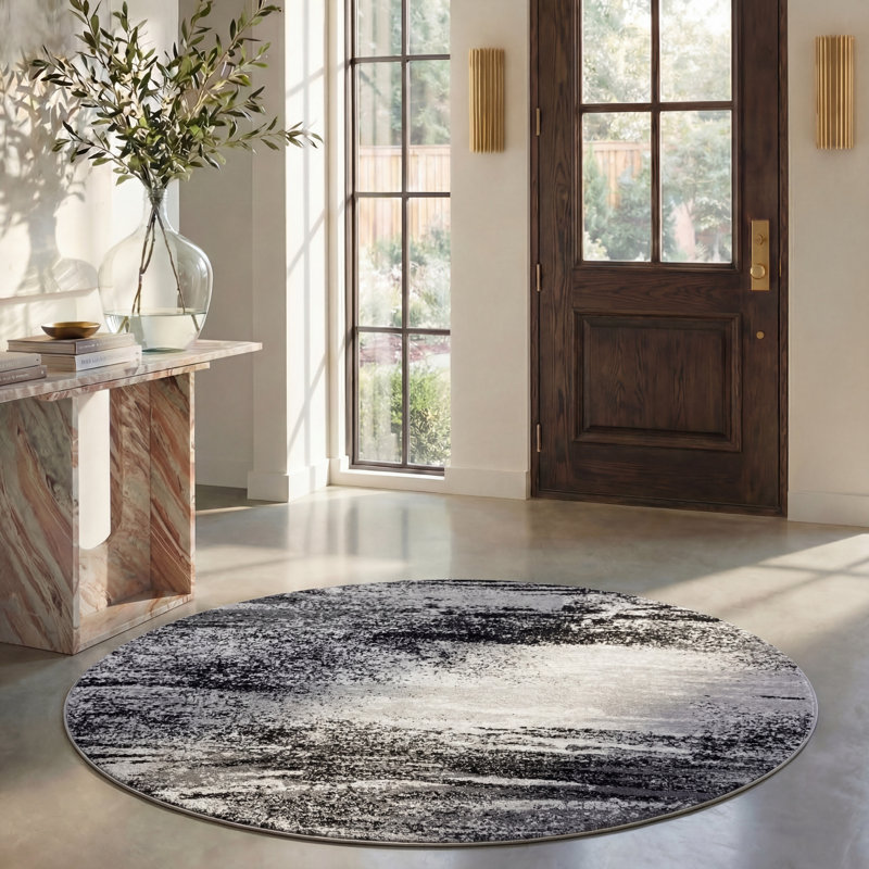 Gicu Performance Abstract Rug, Round 6'