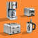 Cafetière programmable en acier inoxydable avec filtre réutilisable Kenmore