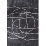 Rapture Gray/White Abstract Luxury Area Rug