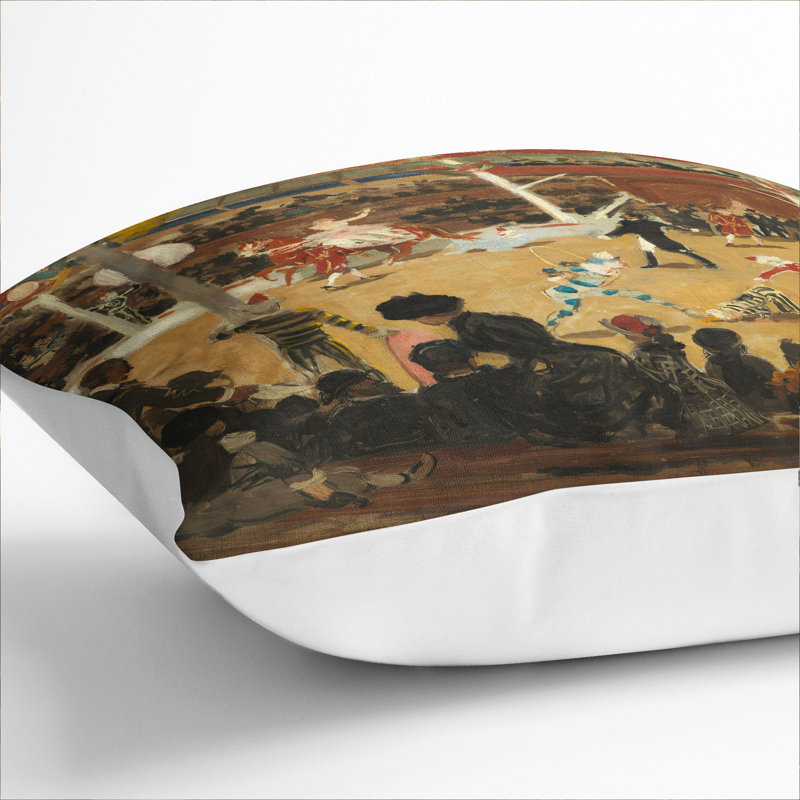 The Circus Scatter Cushion, White, 55cm H x 55cm W x 20cm D