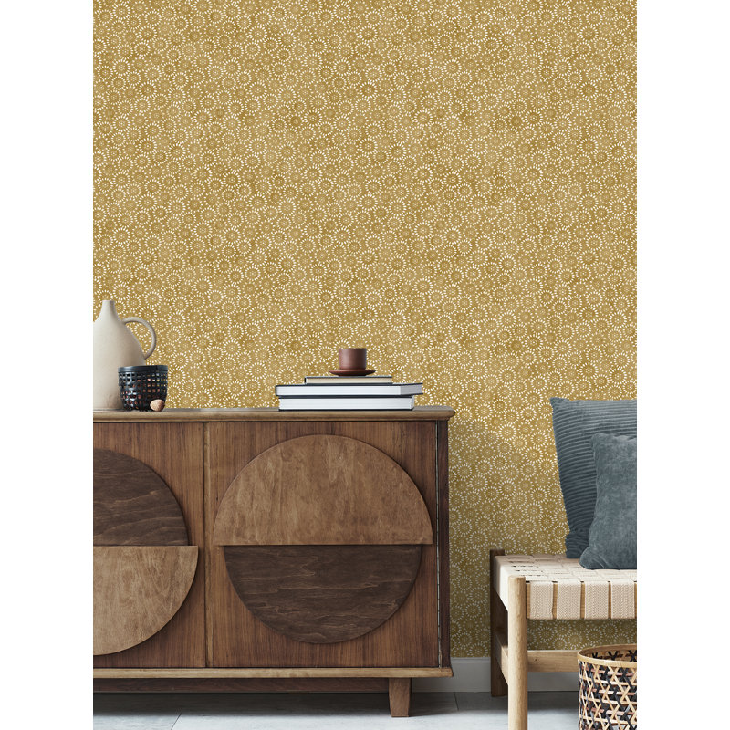 Papier peint formes géométriques, Miel