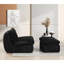 Fauteuil pivotant à compression complète avec velours côtelé, rotation douce à 360 degrés, courbe ergonomique, profondeur de 32,21 po, emballage de 35,17 po de hauteur, hauteur de peau, poids du colis de 76 lb