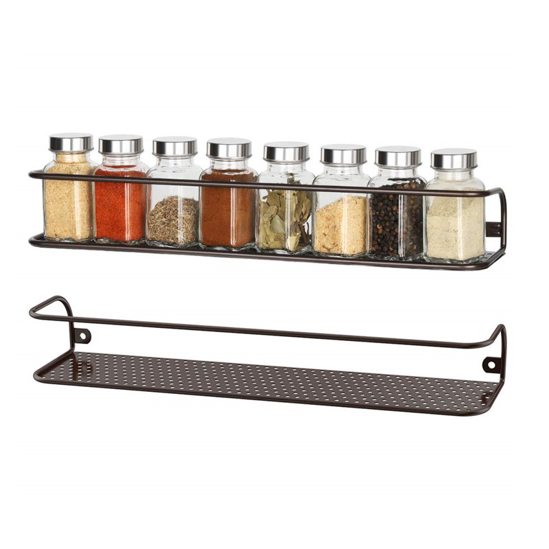 Support à épices 12 pots, Brun, H 4 po x l 16 po x P 3 po