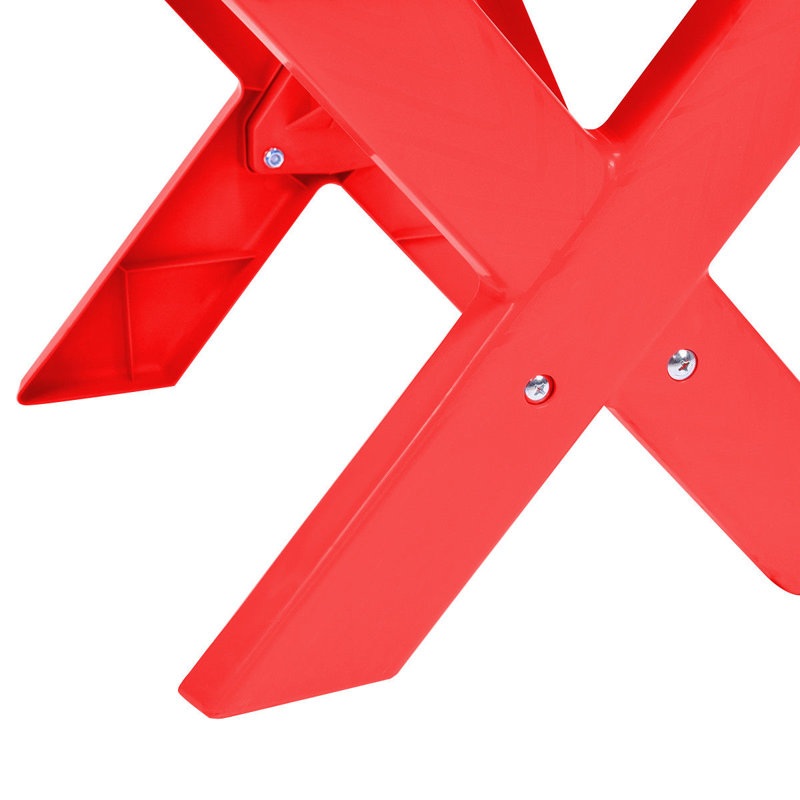 Red Plastic Kids Play Table and Chair Set