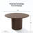 Maianh Round Solid and Manufactured Wood Pedestal Dining Table-141001803-144665275
