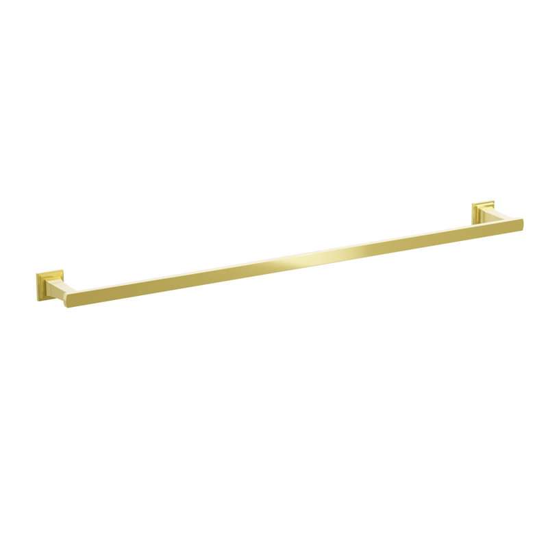 Towel Bar, 1.625" H x 31.34" L x 3.125" D, Unlacquered Brass