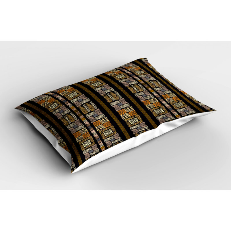 Polyester Striped Sham Set, Twin