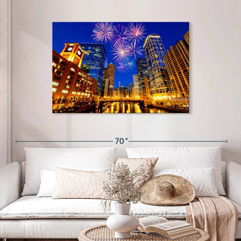 Kavia Chicago Sky Lights, 30" H x 45" W
