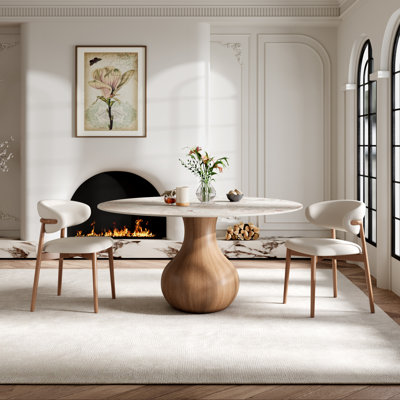 Ensemble de salle à manger 3 pièces avec 3 chaises rembourrées