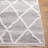 Himzo Geometric Machine Woven Cotton Area Rug in Gray-1817802159