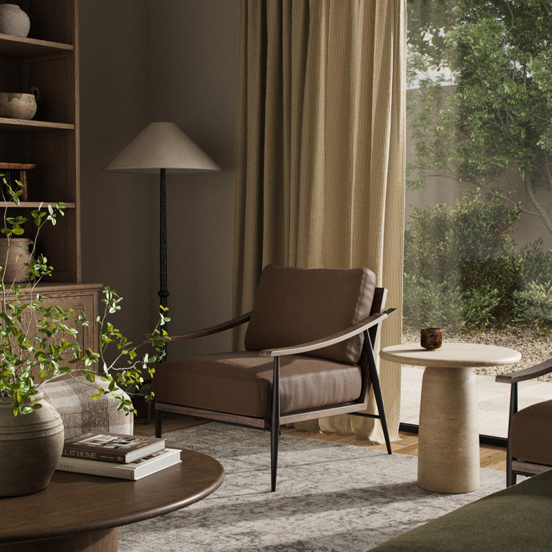 Kempsey Chair, Crypton Nomad Taupe Polyester Blend