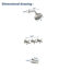 Ensemble de robinet de douche à 3 poignées avec bec de baignoire Robinets de douche de baignoire Ensemble de système de douche Ensemble complet de garniture de douche et baignoire Ensemble de douche noir mat-93558144