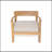 Mallorca Acacia Wood Club Chair Set With Comfortable Seat Cushions For Outdoor Relaxation And Durability