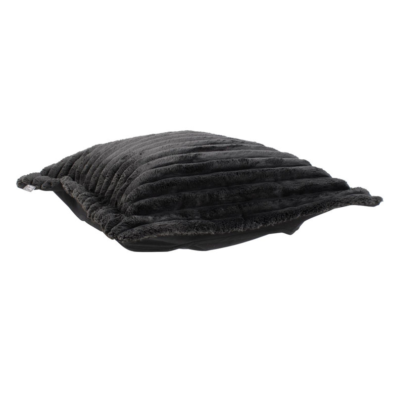 Puff Ottoman Cover & Cushion Shar Pei, Black
