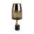 Brayden Studio® Destinee Hurrican Glass With Stone Base, Gold-952009979