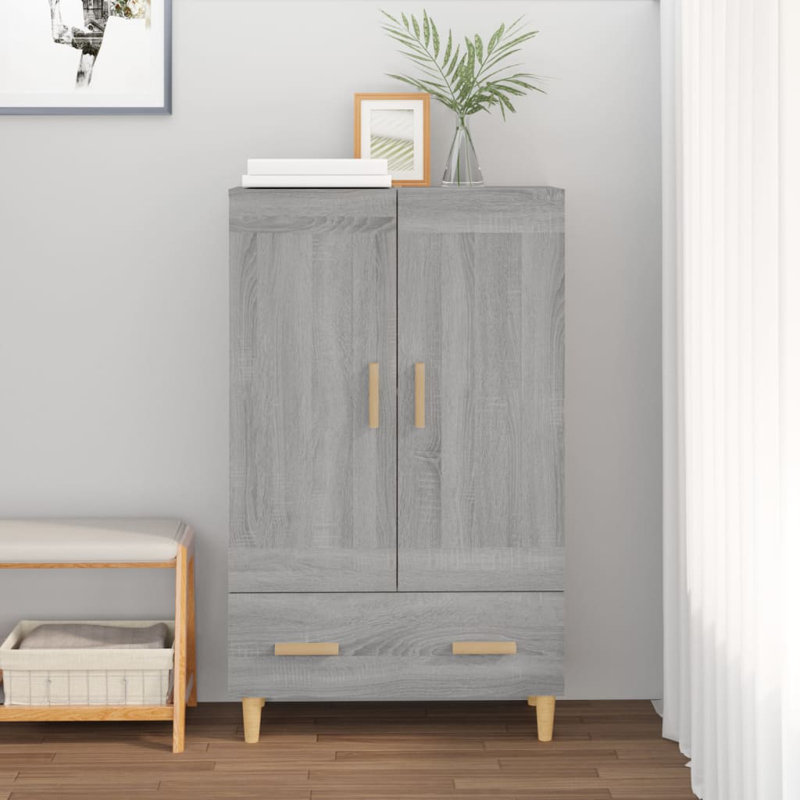 Lonnisha 2 - Door Standard Accent Cabinet, Grey Sonoma