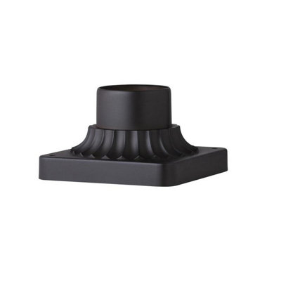 Base de ponton d'extérieur noire Baljeet pour cour avant, patio et allée