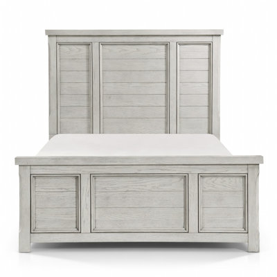 Grateron Weathered Gray Panel Bed · Framed Headboard & Footboard