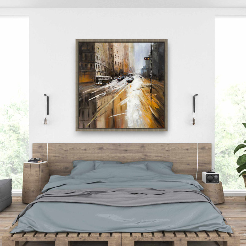 Abstract City Street - Toile encadrée pour la décoration intérieure