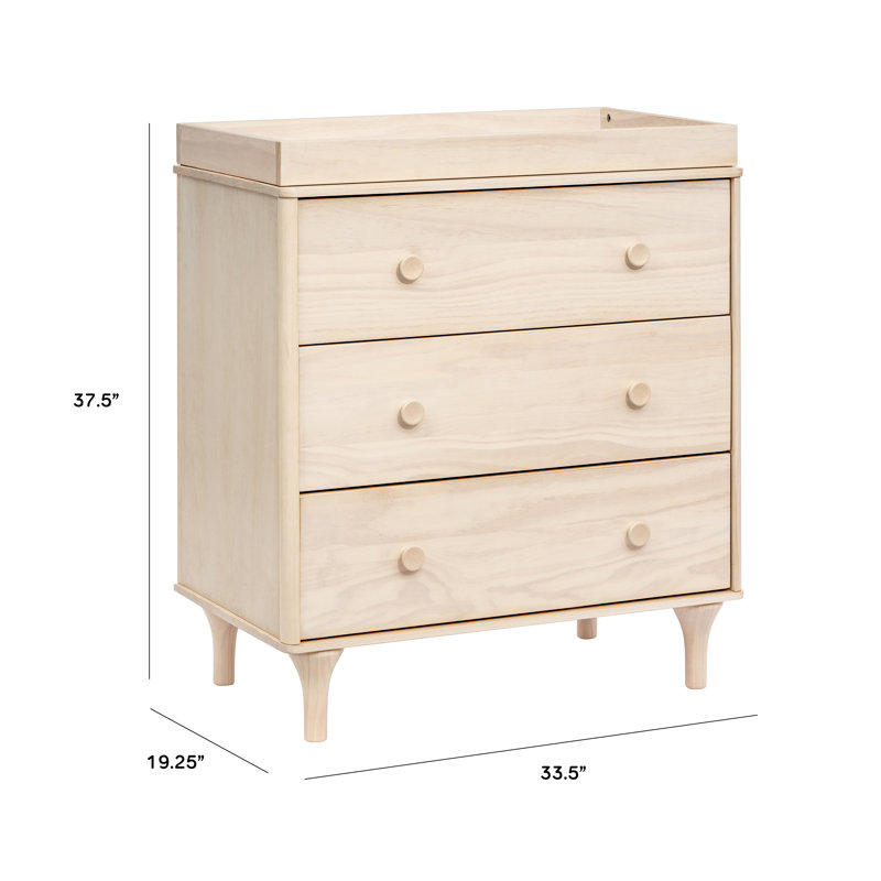 Lolly 3 Drawer Changing Table, Washed Natural