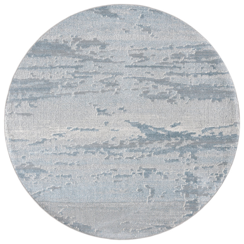 Kionne Performance Performance Abstract Rug, Round 6'7"