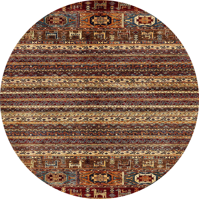 Tapis abstrait moderne 665, Rond 7 pi