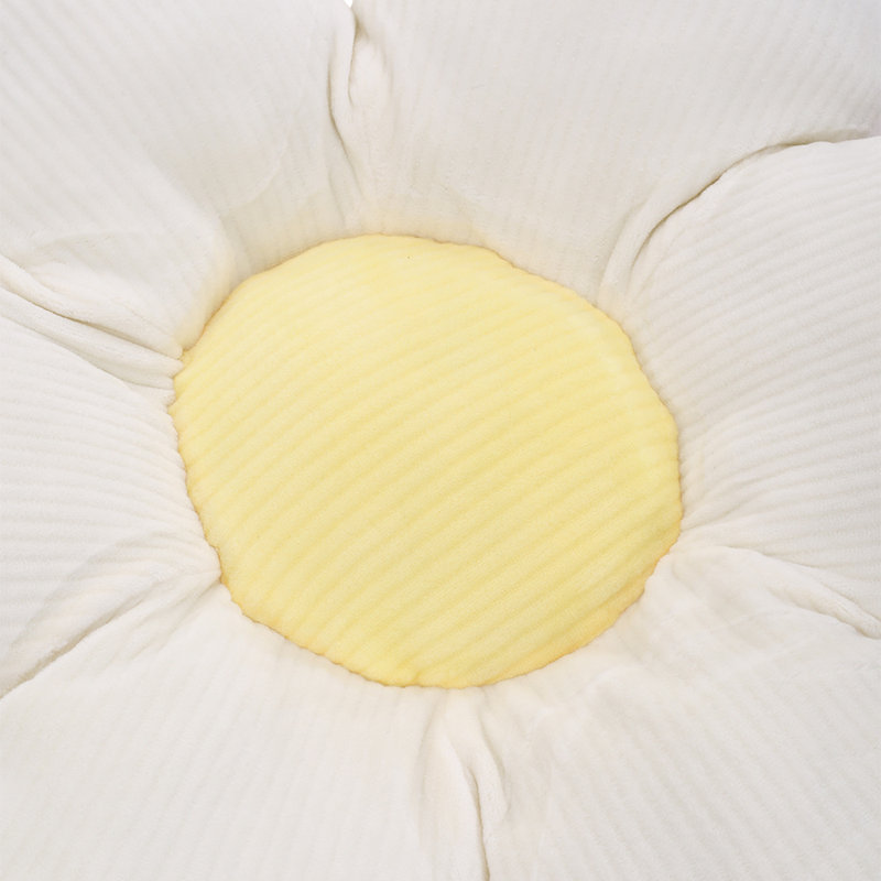 Marzella Cotton Novelty Floor Cushion Pad, White