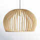 Paz Single Light Wood Dimmable Pendant