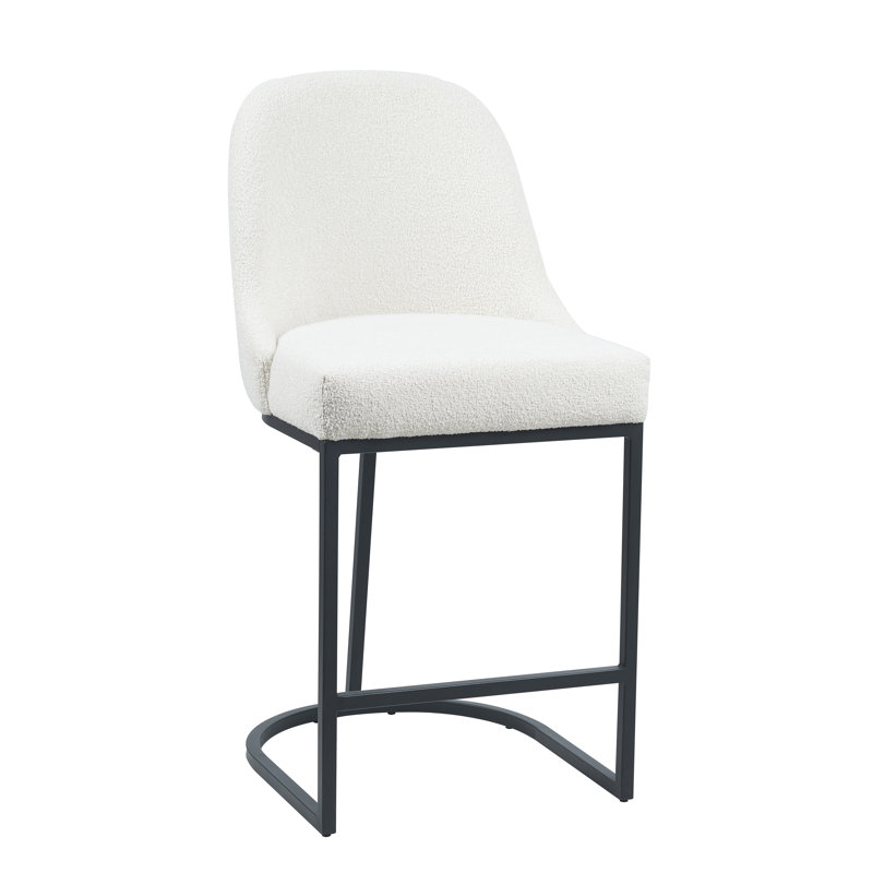 Tabouret de comptoir Bradley, Beige/noir