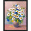 «White Gerbera Daisies & Wildflowers», art mural, impressions botaniques florales, œuvre d'art encadrée sur papier-93487853-93487852