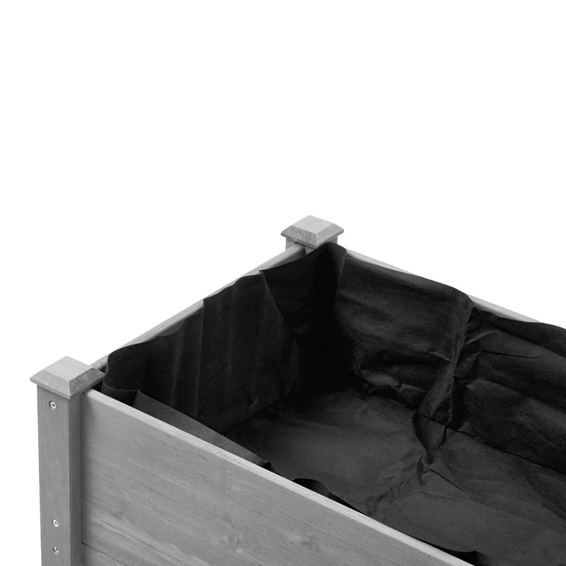 Raised Garden Bed With Legs, Gray, 30" H x 24" W x 48" D