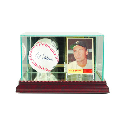 Présentoir à balles de baseball en verre 7 "x 5" Perfect cases and frames