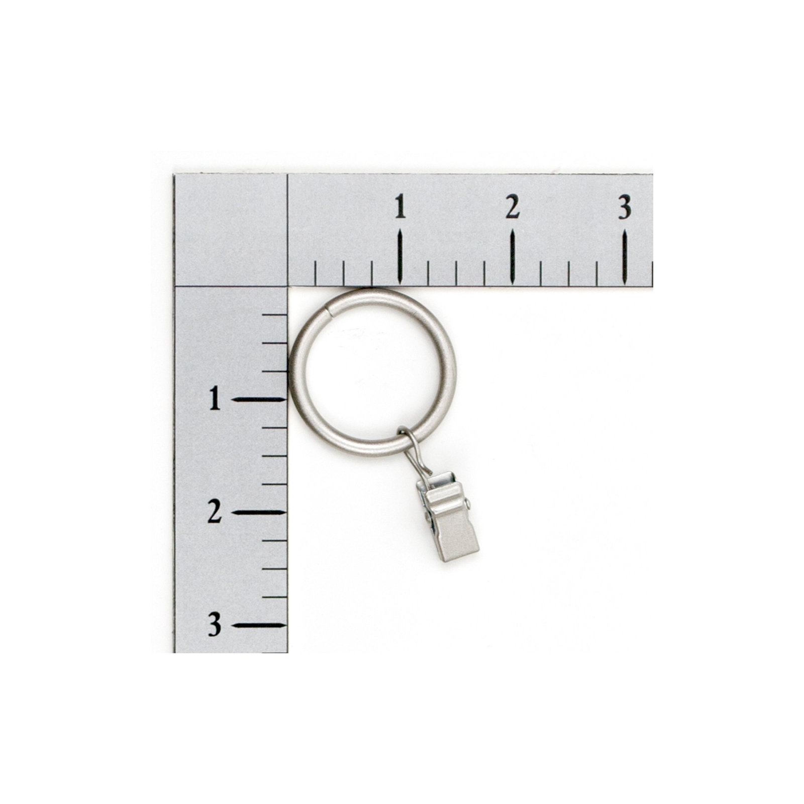 Vasios Curtain Rings, Brushed Nickel