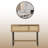 Bertran 39.4'' Console Table With Round Mirror