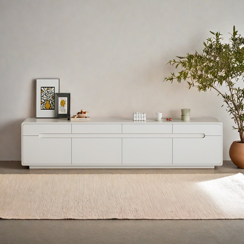 Meuble télé avec tiroirs de rangement Modern, H 17,71 po x L 78,74 po x l 15,75 po