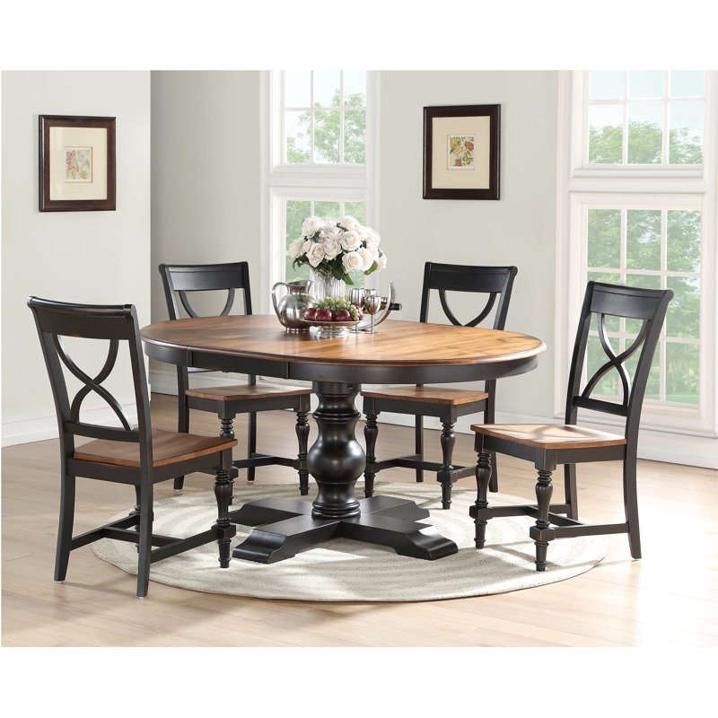 Soho Extendable Pedestal Dining Table, Spice