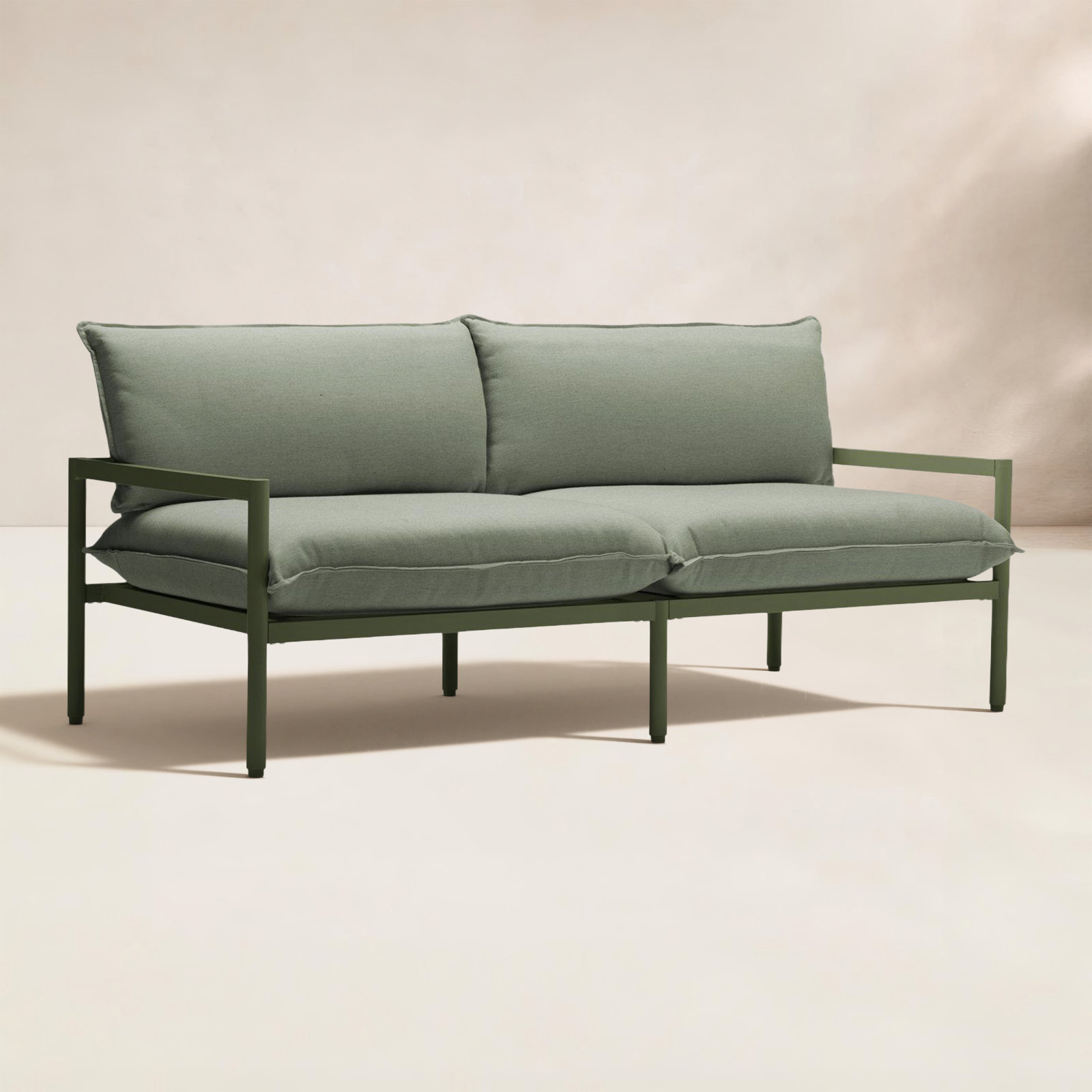 Terra 71" Sunbrella® Patio Loveseat, Olive