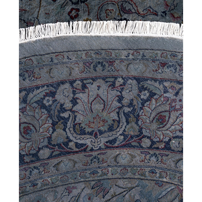 Overdyed One-of-a-Kind 8' 0" X 8' 1" Hand Knotted Area Rug