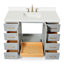 Freitas 48'' Solid Wood Single Bathroom Vanity-532015361-463623748-463623750