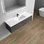 Meuble-lavabo mural simple l 58,6 po x P 19,6 po x H 17,7 po Bella-102493842