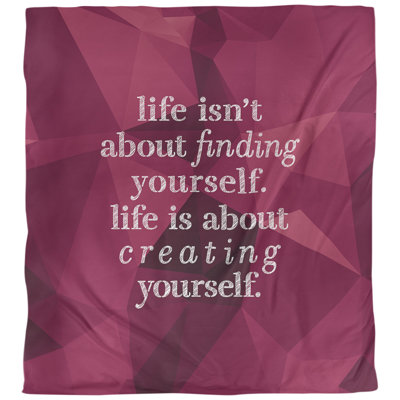 Housse de couette simple Creative Yourself Quote