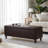 50.5‘ Wide Tufted Faux Leather Upholstered Storage Bench-1557305043