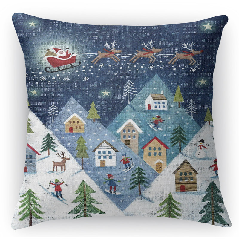 Coussin décoratif intérieur / extérieur Magical Christmas, 24 po x 24 po