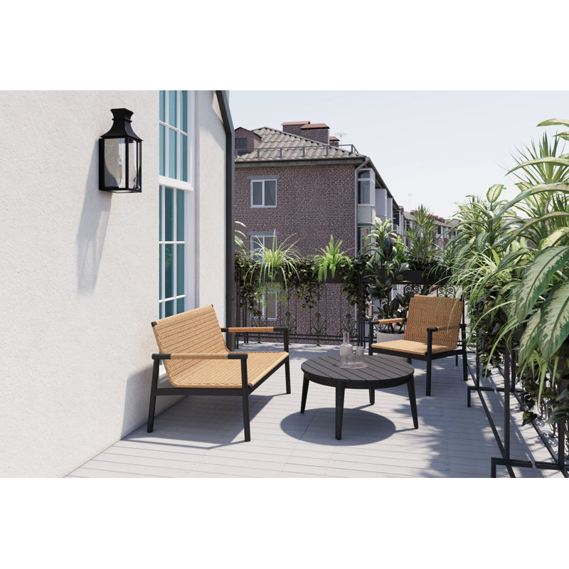 Table basse d'extérieur en aluminium; Rond