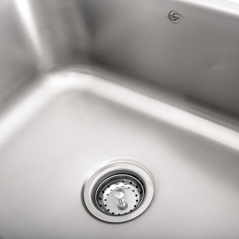 23.42'' L Single Bowl Stainless Steel Kitchen Sink