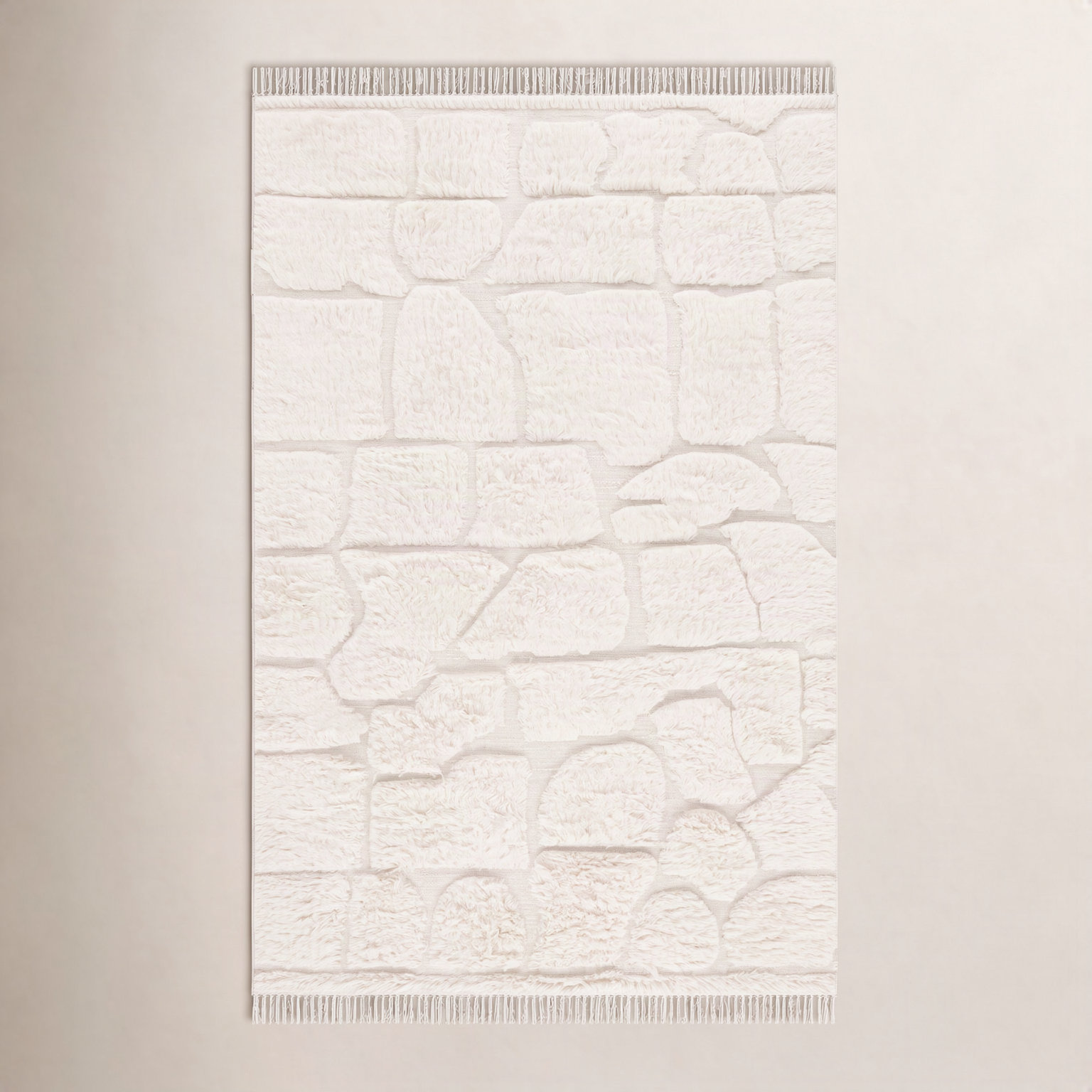 Hand-Woven Geometric Rug, Rectangle 5' x 8'