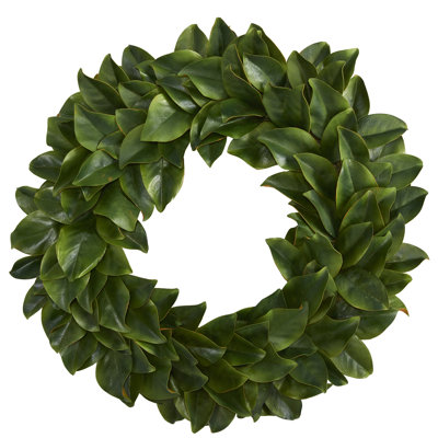 Faux Magnolia Polyester 30'' Wreath