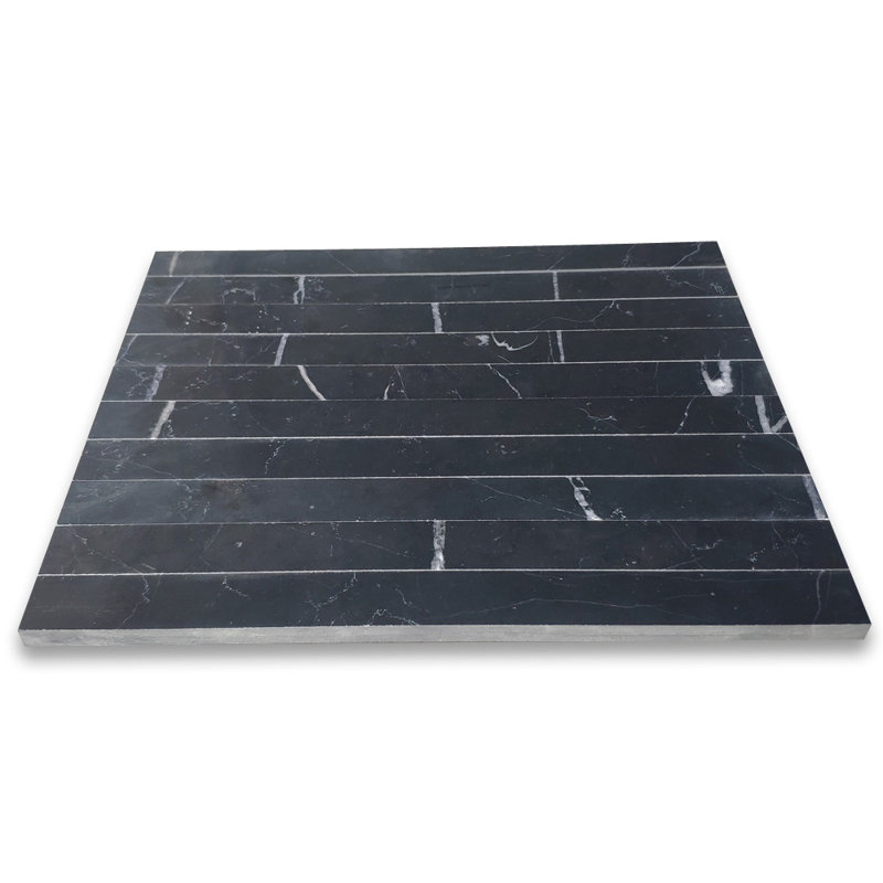 12" x 1" Marble Linear Mosaic Wall & Floor Tile